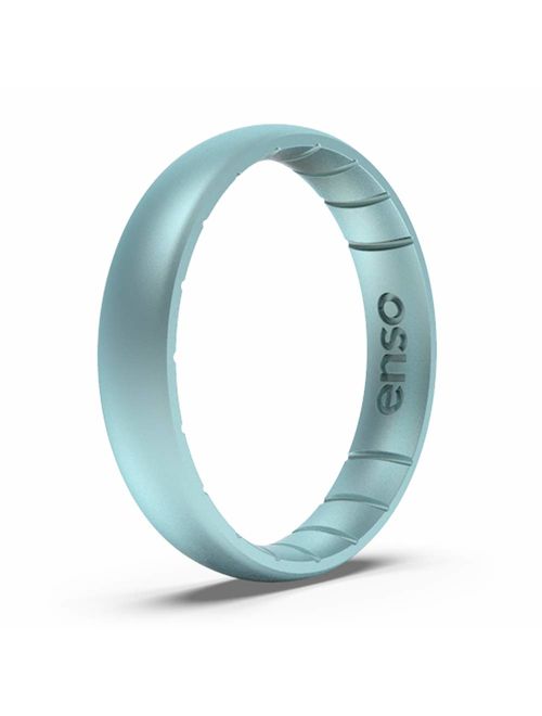 Enso Rings Thin Legend Silicone Ring | Made in The USA | Lifetime Quality Guarantee | an Ultra Comfortable, Breathable, and Safe Silicone Ring