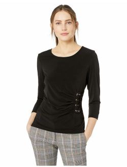 Women's 3/4 Sleeve with Knit Lacing