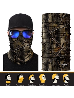 JOEYOUNG 3D Face Sun Mask, Neck Gaiter, Headwear, Magic Scarf, Balaclava, Bandana, Headband Fishing, Hunting, Yard Work, Running, Motorcycling, UV Protection, Great for M