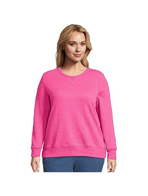 Just My Size Women's Plus-Size V-Notch Sweatshirt