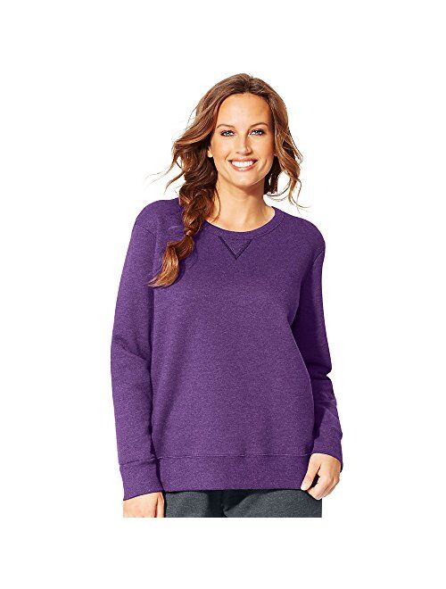 Just My Size Women's Plus-Size V-Notch Sweatshirt