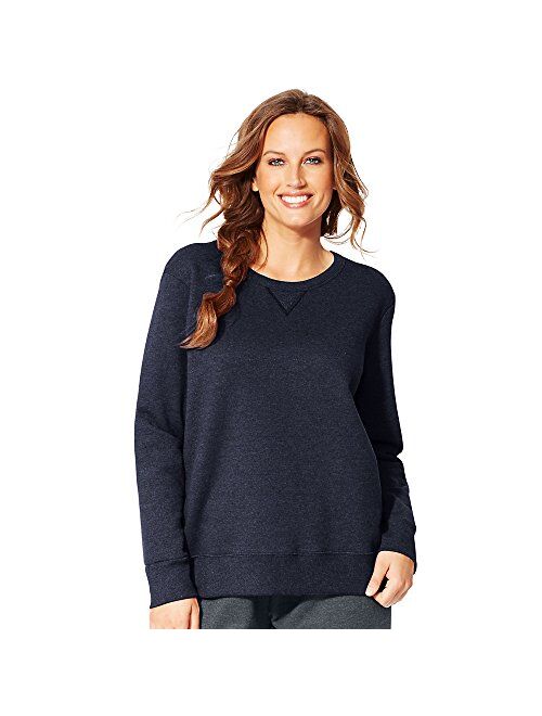 Just My Size Women's Plus-Size V-Notch Sweatshirt