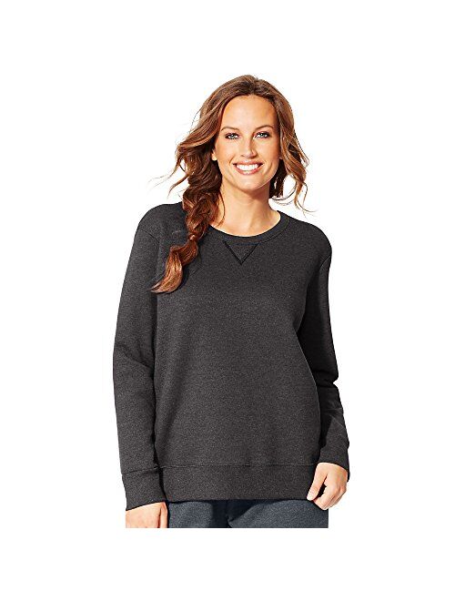 Just My Size Women's Plus-Size V-Notch Sweatshirt