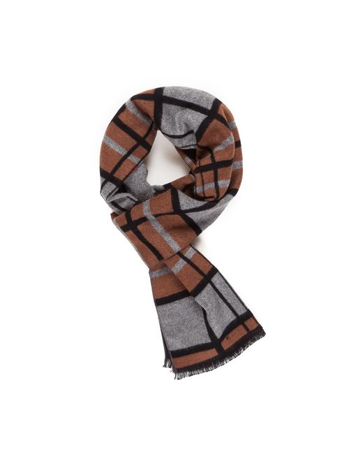 Scarf for Men Reversible Elegant Classic Cashmere Feel Scarves for Fall Winter