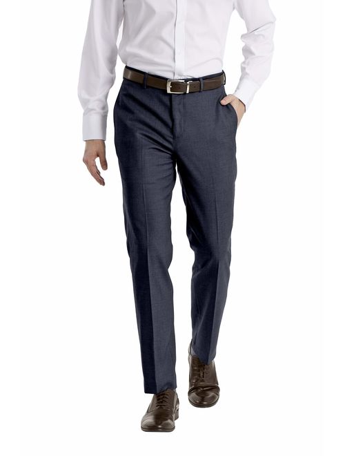 Calvin Klein Men's X Performance Slim Fit Flat Front Dress Pant