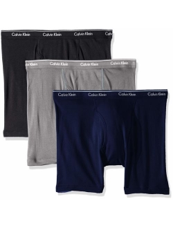 Men's 100% Cotton Solid Elastric Waist Boxer