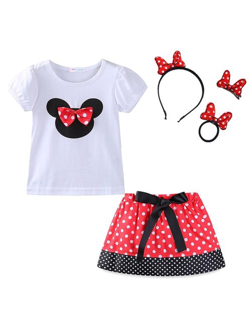 Mud Kingdom Little Girls Clothes Sets Cute Outfits Polka Dot