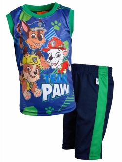 Nickelodeon Paw Patrol Boys Tank Top Mesh Short Set (Toddler Little Boys)