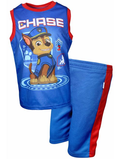 Nickelodeon Paw Patrol Boys Tank Top Mesh Short Set (Toddler Little Boys)