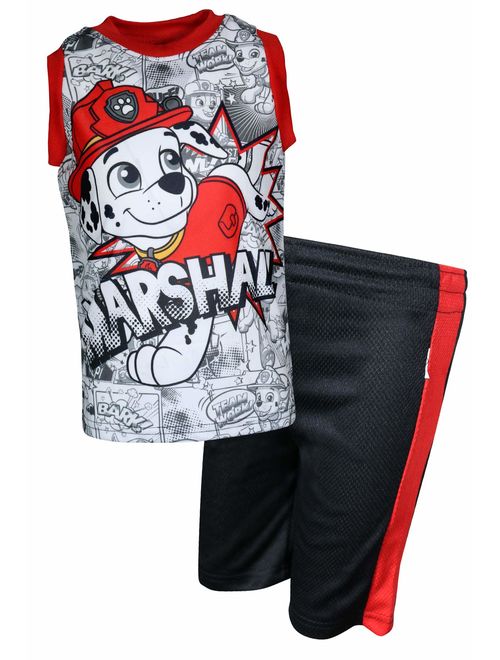 Nickelodeon Paw Patrol Boys Tank Top Mesh Short Set (Toddler Little Boys)