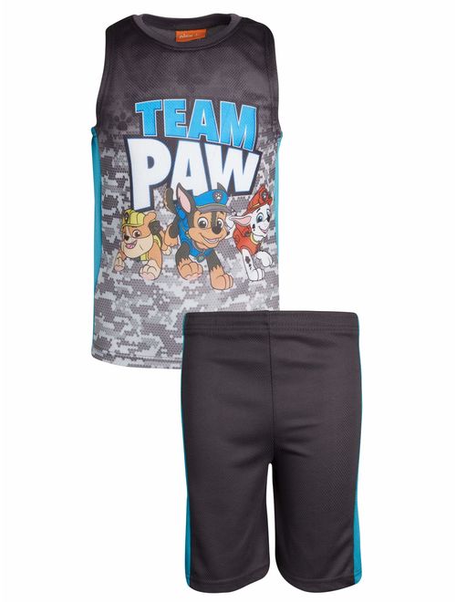 Nickelodeon Paw Patrol Boys Tank Top Mesh Short Set (Toddler Little Boys)