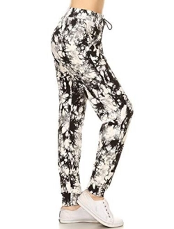 Premium Women's Joggers Popular Print and Solid High Waist Track Yoga Full Length Pants(S-XL) BAT1