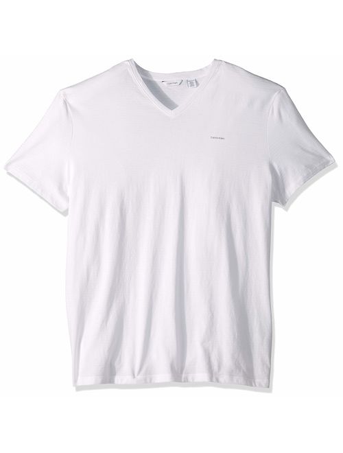 Calvin Klein Men's Short Sleeve Jersey Cotton V-Neck T-Shirt