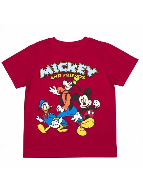 Disney Boys 3-Pack T-Shirts: Wide Variety Includes Lion King, Cars, Mickey Mouse