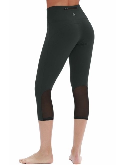 icyzone Yoga Pants for Women - High Waisted Workout Leggings, Activewear Athletic Capris Exercise Tights