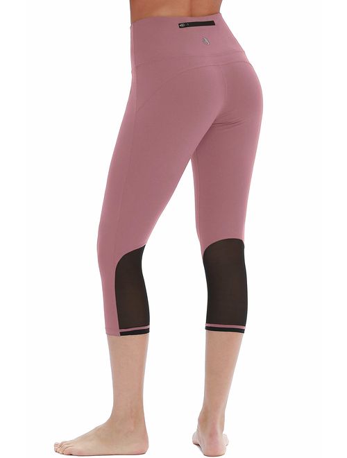 icyzone Yoga Pants for Women - High Waisted Workout Leggings, Activewear Athletic Capris Exercise Tights