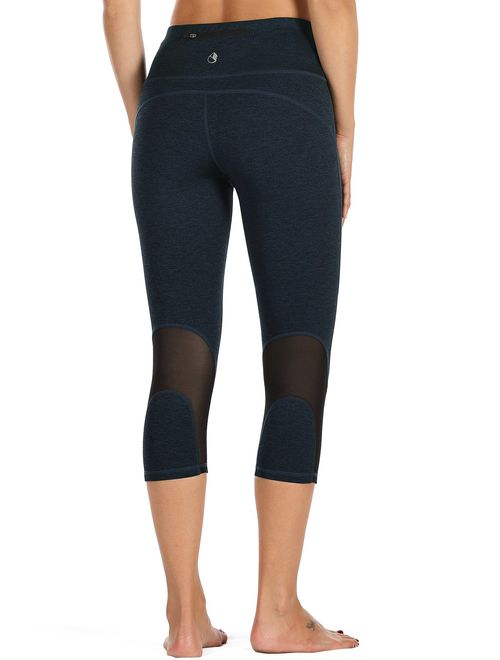 icyzone Yoga Pants for Women - High Waisted Workout Leggings, Activewear Athletic Capris Exercise Tights