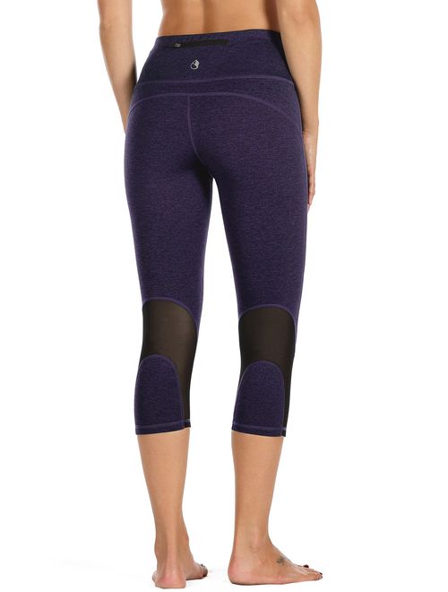 icyzone Yoga Pants for Women - High Waisted Workout Leggings, Activewear Athletic Capris Exercise Tights