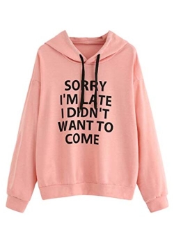 Sweatshirt Women's Pullover Sweatshirt Letter Print Hoodie