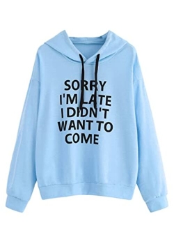 Sweatshirt Women's Pullover Sweatshirt Letter Print Hoodie