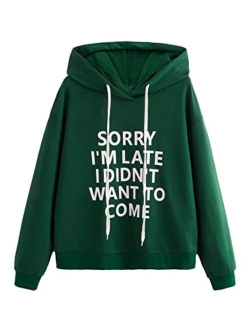 Sweatshirt Women's Pullover Sweatshirt Letter Print Hoodie