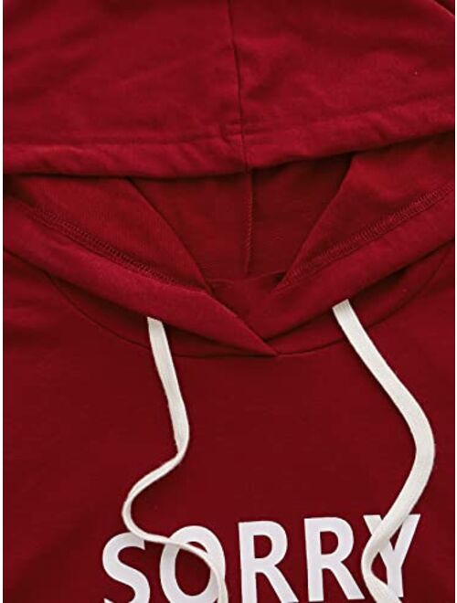 SweatyRocks Sweatshirt Women's Pullover Sweatshirt Letter Print Hoodie