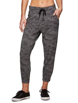 Active Women's Camo Print Lightweight Jogger Sweatpants with Pockets
