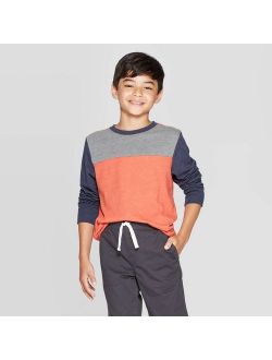 Boys' Long Sleeve T-Shirt - Cat & Jack™ Orange