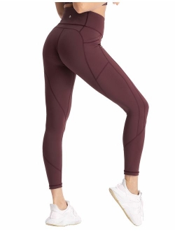 Hopgo High Waisted Workout Yoga Pants with Pockets Butt Lifting Leggings 