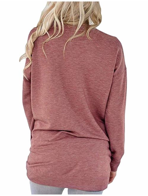 Nlife Women Mama Bear Shirt for Women Long Sleeves Loose Fit Casual Pullover Pocket