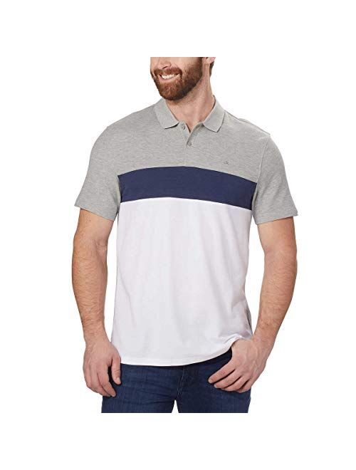 Calvin Klein Men's Short Sleeve Pique Cotton Polo Shirt