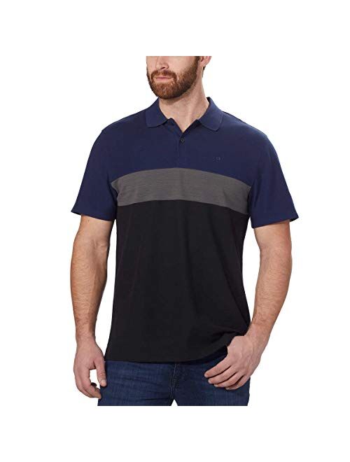 Calvin Klein Men's Short Sleeve Pique Cotton Polo Shirt