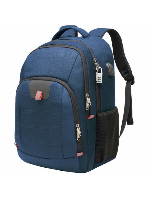 Travel Laptop Backpack,Extra Large Anti Theft College School Backpack for Men and Women with USB Charging Port