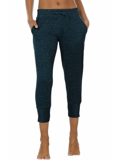 icyzone Women's Active Joggers Sweatpants - Athletic Yoga Lounge Capris with Pockets