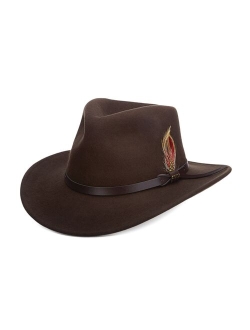 Classico Men's Crushable Felt Outback Hat