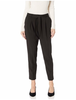 Women's Tie Belt Pleated Pant