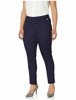 Women's Plus Size Cropped Leg Pull On Pants