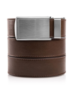 SlideBelts Men's Leather Adjustable Ratchet Belt - Custom Fit