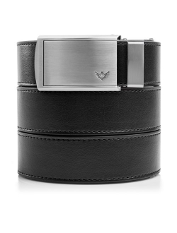 SlideBelts Men's Leather Adjustable Ratchet Belt - Custom Fit