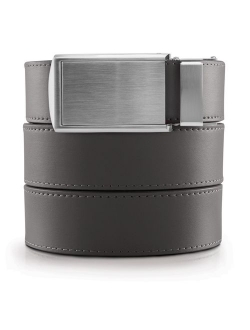 SlideBelts Men's Leather Adjustable Ratchet Belt - Custom Fit