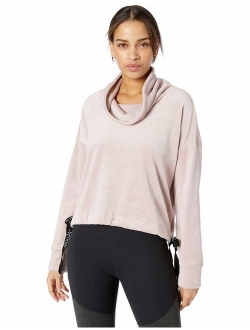 Women's Bottom Logo Tie Cowlneck Pullover