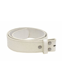 Leather Belt Strap with Embossed Western Scrollwork 1.5