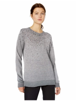 Women's Crewneck with Diamond Detail