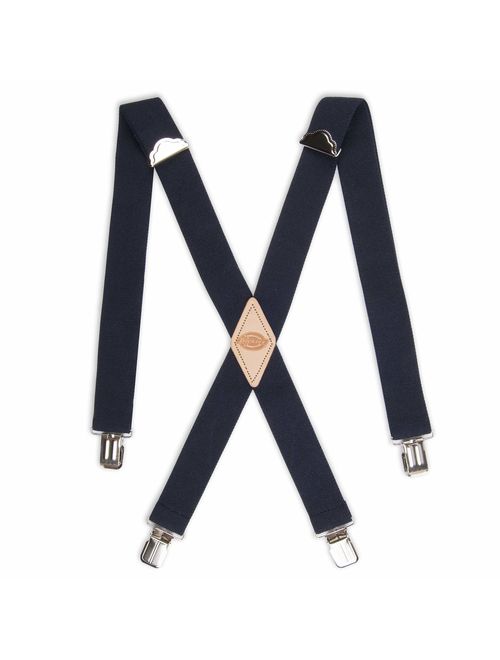 Dickies Men's 1-1/2 Solid Straight Clip Suspender