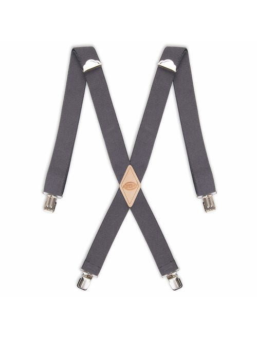 Dickies Men's 1-1/2 Solid Straight Clip Suspender