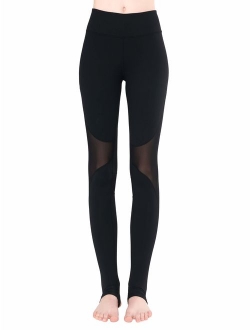 Zeronic Women's High Waist Stirrup Leggings Tights Gym Workout Yoga Pants