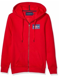 Men's Monogram Logo Full-Zip Hooded Sweatshirt