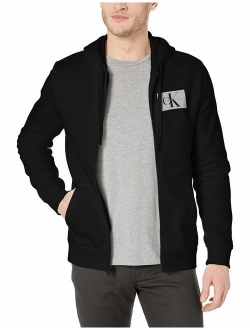 Men's Monogram Logo Full-Zip Hooded Sweatshirt