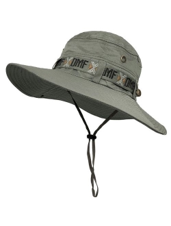 LETHMIK Fishing Sun Boonie Hat Waterproof Summer UV Protection Safari Cap Outdoor Hunting Hat