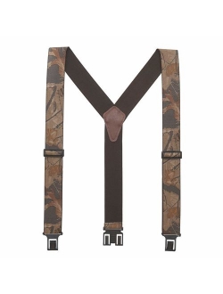 Perry Suspenders Men's Elastic Hook End Camouflage Suspenders